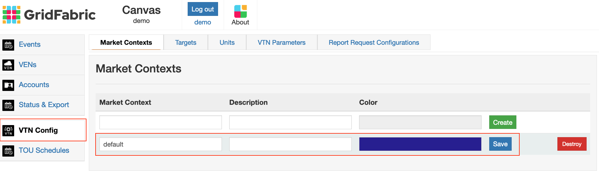 VTN market context screenshot